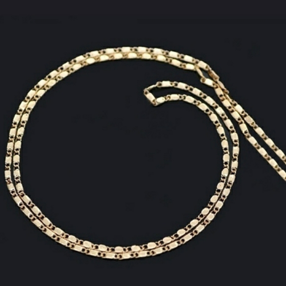 18K Gold Over .925 Sterling Silver Flat Li… - Picture 1 of 5